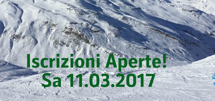 Uscita di Sa 11.03.2017: Iscrizioni aperte!