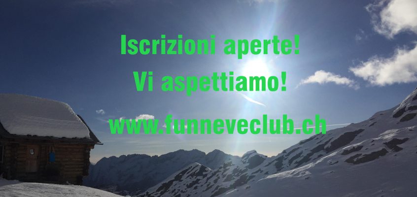 Uscita Sa 13.1.2018: iscrizioni aperte!